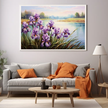 Purple Iris Painting